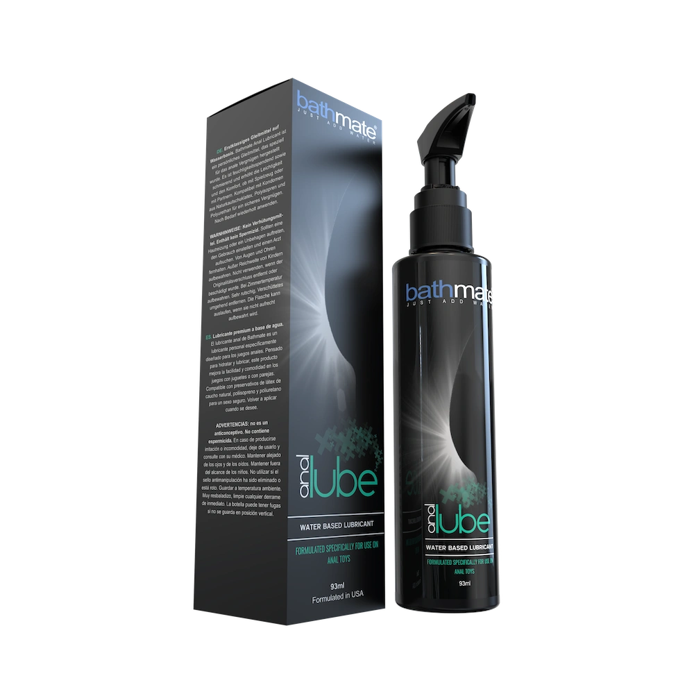 bathmate anal lube with packaging on transparent background