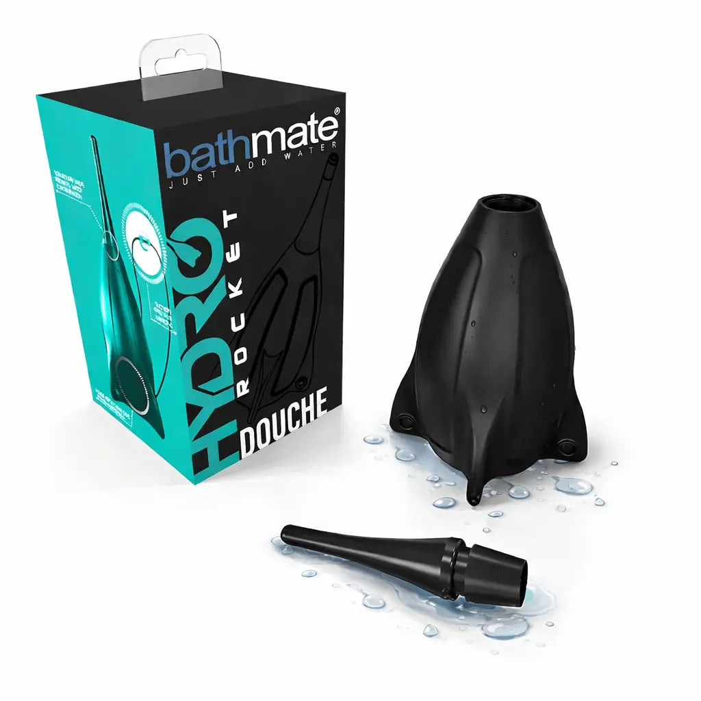 Bathmate Hydro Rocket Douche with packaging on a white background
