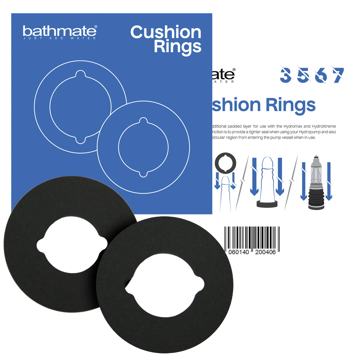 Bathmate cushion rings 2 pack - 3,5,6,7 models