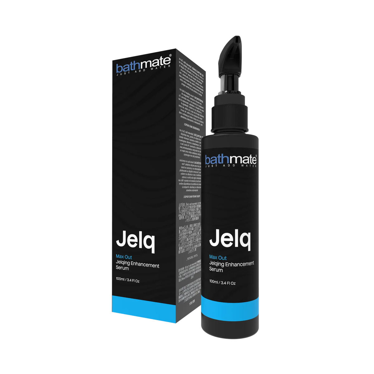 bathmate max out jelqing serum bottle and packaging